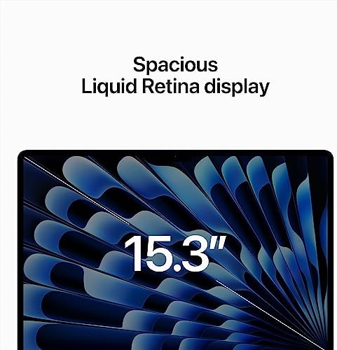 Apple 2023 MacBook Air Laptop with M2 chip: 15.3-inch Liquid Retina Display, 8GB Unified Memory, 256GB SSD Storage, 1080p FaceTime HD Camera, Touch ID. Works with iPhone/iPad; Midnight - Image 3