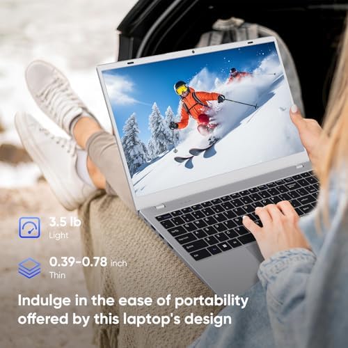 Laptop Computer, 16GB RAM/512GB SSD, 15.6" FHD IPS, Pentium Gold 6500Y Processor(Beats Core M3-8100Y, Up to 3.4GHz), WiFi 5/BT 5.0, Great for Office & Online Courses - Image 6